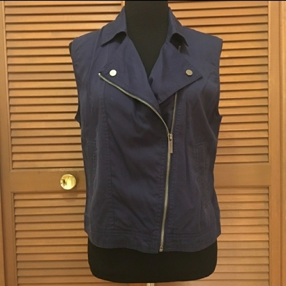 🧥 Sanctuary Sleeveless Vest Navy Blue Medium M - Picture 1 of 9